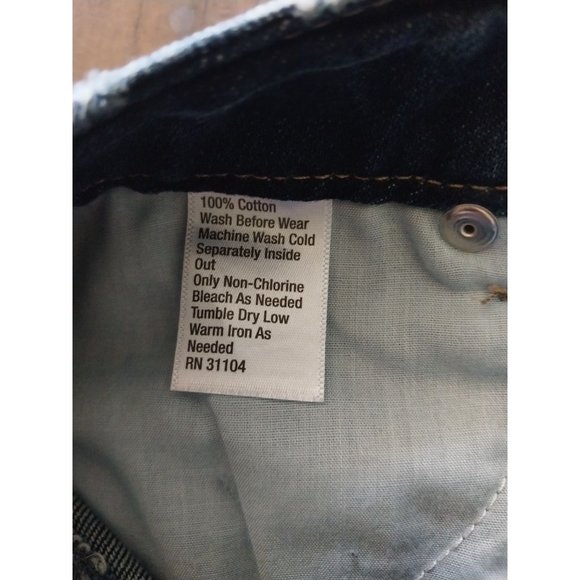 True Craft Denim Jean Distressed Cotton Mini Skirt Sz 5 - Picture 9 of 10